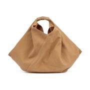 MM6 Maison Margiela Beige Shopper Väska Ss25 Beige, Unisex