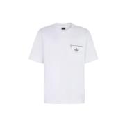 Fendi Oversized Vit Bomull T-shirt White, Herr