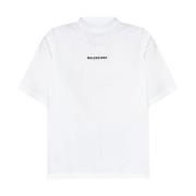 Balenciaga Vita Crew Neck T-shirts och Polos White, Dam