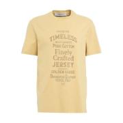 Golden Goose Gul T-shirt Aw24 Stil Yellow, Herr