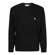 Carhartt Wip Madison Sweater för en stilren look Black, Herr