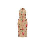 Moschino Klänning med blommotiv Beige, Dam