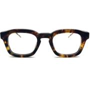 Thom Browne Stiliga Optiska Tortoise Glasögon Brown, Unisex