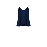 Rinascimento Satin Fitted Top Blue, Dam