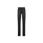 Roberto Cavalli Jaguar-Print Coated Slim Fit Jeans Black, Herr