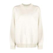 Off White Stilren Stickad Topp Beige, Dam