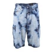 Dolce & Gabbana Denim Cargo Shorts för Män Multicolor, Herr