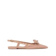 Valentino Garavani Rose Pink Rockstud Platta Skor Pink, Dam