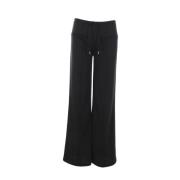 Courrèges Svarta Baggy-Fit Interlock Byxor Black, Dam