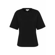 Soaked in Luxury Svart Tee Top med korta ärmar Black, Dam