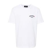 Dsquared2 Broderad logotyp vit bomull t-shirt White, Herr