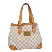 Louis Vuitton Vintage Pre-owned Tyg totevskor White, Dam