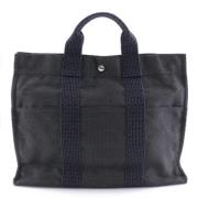 Hermès Vintage Pre-owned Canvas handvskor Black, Dam