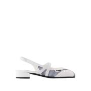 Carel Peachy Vit Läder Slingback Sandaler White, Dam