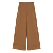 Max Mara Läder Fagiani Skor Brown, Dam