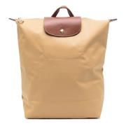 Longchamp Original Hopfällbar Väska Beige, Dam