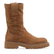 Guglielmo Rotta Beige Mocka Ankelboots för Kvinnor Brown, Dam