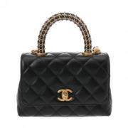 Chanel Vintage Pre-owned Tyg chanel-vskor Black, Dam