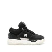 Amiri Svart/Vit Läder Sneaker Multi-Panel Design Black, Herr