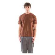 Circolo 1901 Mjuk Cashmere Jersey Tee Brown, Herr