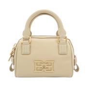 Bally Mini Axelväska med Logotyp Beige, Dam