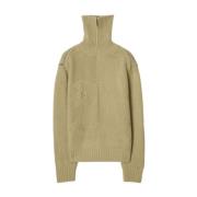 Burberry Beige Sweaters för en Stilren Look Beige, Dam