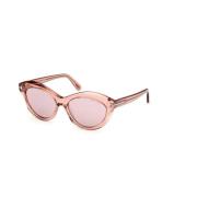 Tom Ford Rosa Gradient eller Spegel Violet Solglasögon Pink, Unisex