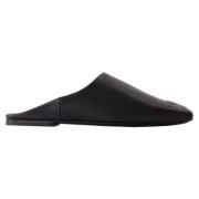 Courrèges Laeder mules Black, Dam