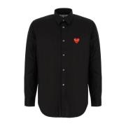 Comme des Garçons Play Stiliga Skjortor Kollektion Black, Herr