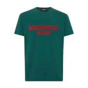 Dsquared2 Cool Fit Milano Tee i Grön Green, Herr