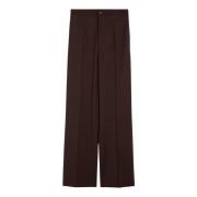 Loulou Studio Regular Fit Byxor Brown, Dam