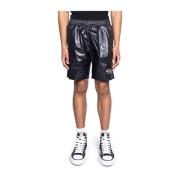 Vetements Svarta Logga Badshorts Black, Herr