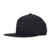 Etnies Svart Flat Visor Cap Icon Snapback Black, Herr