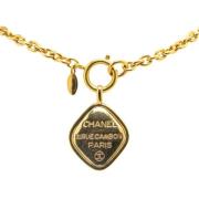 Chanel Vintage Pre-owned Metall halsband Yellow, Dam