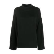 Le Kasha Svart Turtlenecktröja för Kvinnor Black, Dam