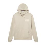 Les Deux Society Cotton Hoodie Beige, Herr