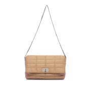 Chanel Vintage Pre-owned Polyester chanel-vskor Beige, Dam