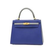 Hermès Vintage Pre-owned Laeder handvskor Blue, Dam