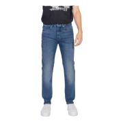 Hugo Boss Blå Slim Fit Vanliga Jeans Blue, Herr