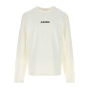 Jil Sander Klassisk Vit Bomull T-shirt White, Herr