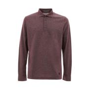 Corneliani Lila Bomullspolotröja Purple, Herr