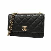 Chanel Vintage Pre-owned Laeder chanel-vskor Black, Dam