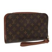 Louis Vuitton Vintage Pre-owned Canvas kuvertvskor Brown, Dam