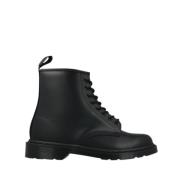 Dr. Martens Svart Läder Herr Anfibio Stövlar Black, Herr