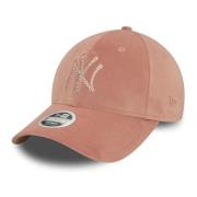 New Era Rosa Yankees Velour Diamante Keps Pink, Herr