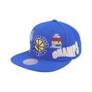 Mitchell & Ness Svart Golden State World Champs Snapback Blue, Herr