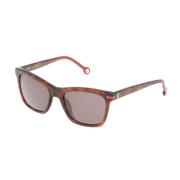 Carolina Herrera Brun Acetat Solglasögon Lidia-Fecha Brown, Dam