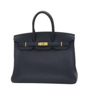 Hermès Vintage Pre-owned Laeder handvskor Blue, Dam