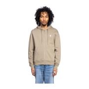 Ami Paris Hjärta Hoodie Laurel Klassisk Stil Brown, Herr