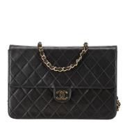 Chanel Vintage Pre-owned Laeder chanel-vskor Black, Dam